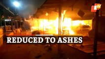 Fire Engulfs Vegetable Market In Odisha’s Koraput