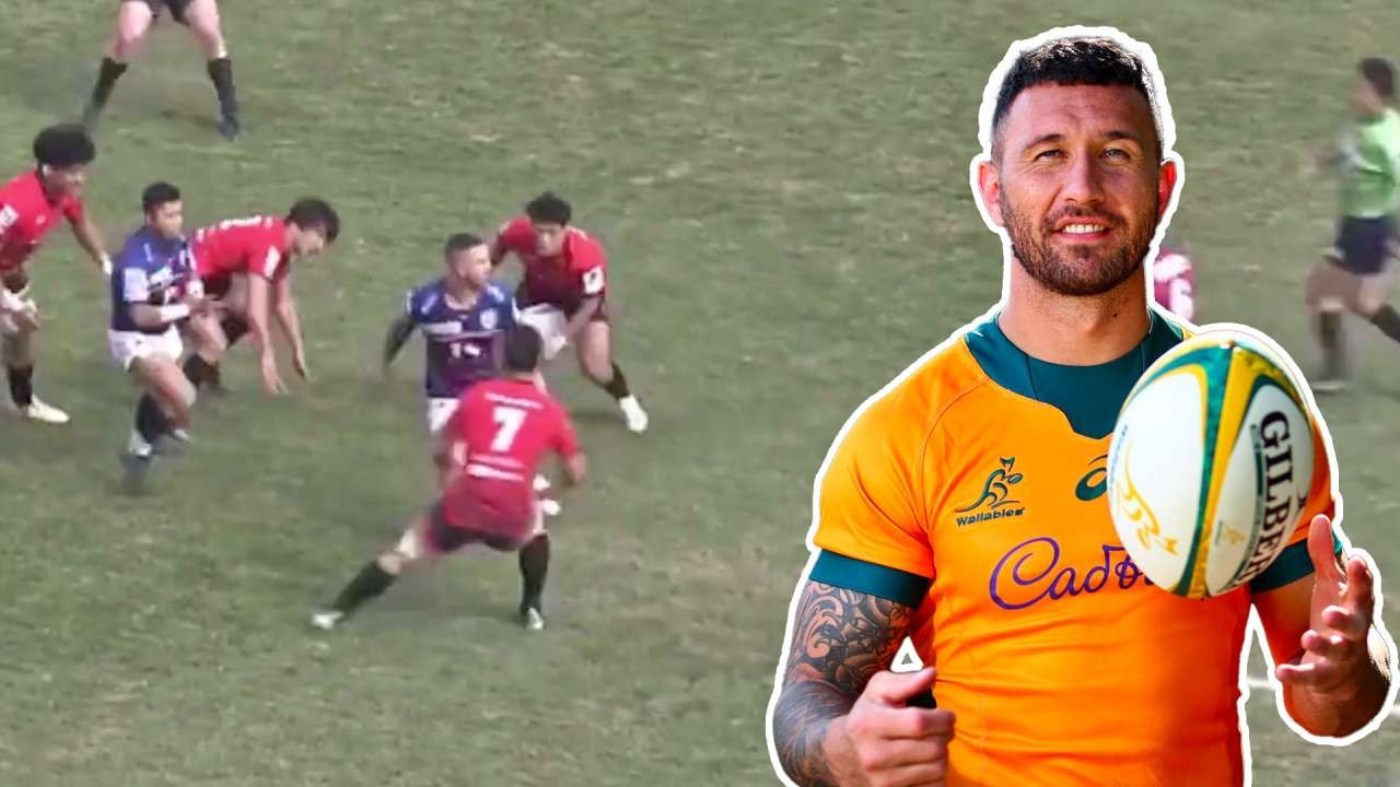 Quade Cooper n’a pas perdu de sa magie et le prouve avec un superbe offload