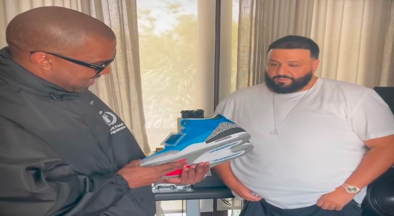 DJ Khaled gifts Kanye West Air Jordan 3 Father Of Asahd sneakers