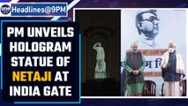 PM Modi unveils hologram statue of Netaji Subhas Chandra Bose at India Gate | Watch | Oneindia News