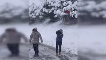 Ünlü şarkıcı İrem Derici, yoğun kar yağışı yüzünden mahsur kaldı