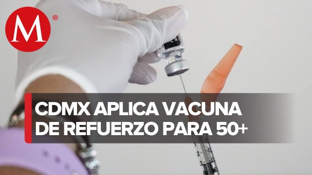 En CDMX aplican vacuna de refuerzo para adultos mayores