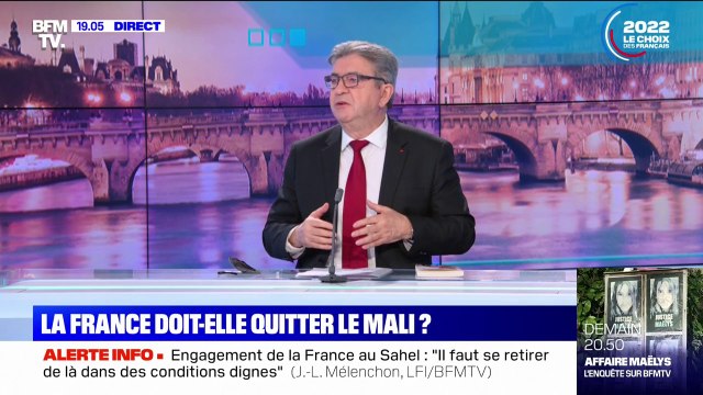 Jean-Luc Mélenchon sur l'engagement de la France au Sahel: Il faut se retirer de là dans des conditions dignes