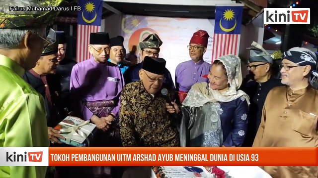 Tokoh pembangunan UiTM, Arshad Ayub meninggal dunia di usia 93