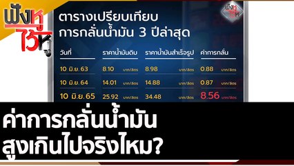 ค่าการกลั่นน้ำมัน สูงเกินไปจริงไหม? | ฟังหูไว้หู (13 มิ.ย. 65)