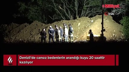 Cansız bedenlerin arandığı kuyu 20 saattir kazılıyor