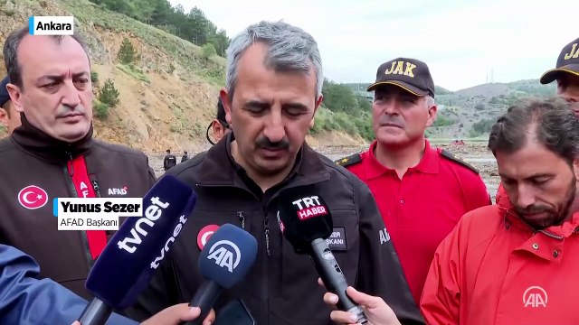 AFAD Başkanı Sezer, Çubuk 1 Barajı'ndaki arama-kurtarma çalışmalarını inceledi