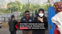 Potret Ridwan Kamil dan Atalia Praratya Ziarah ke Makam Eril