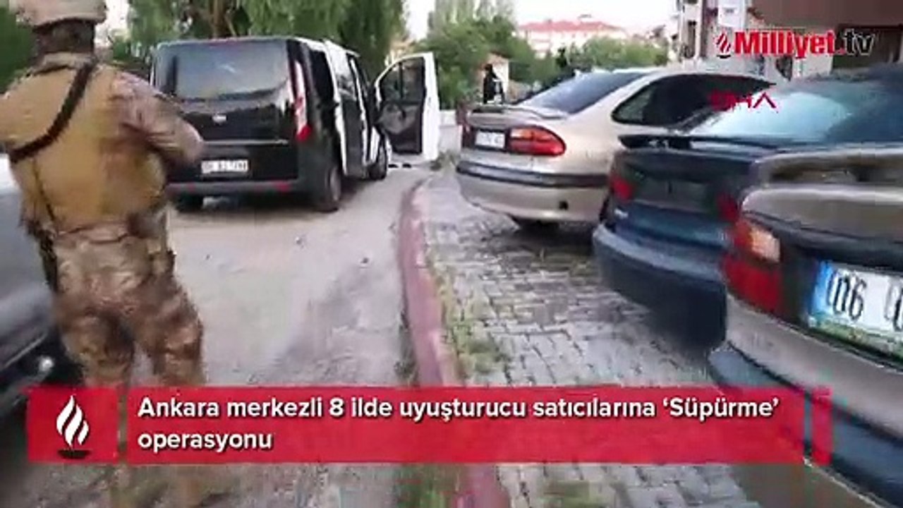 Ankara merkezli 8 ilde uyuşturucu çetelerine yönelik operasyon: 75 şüpheliye gözaltı kararı