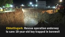 Chhattisgarh: Rescue operation underway to save 10-year-old boy trapped in borewell