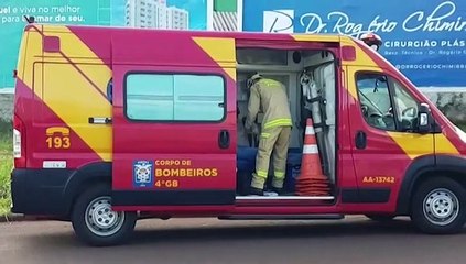 Colisão entre caminhão e motocicleta deixa piloto ferido no Coqueiral