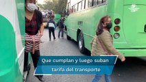 “¡Nadie se opondría!”, esto opinan en CDMX ante exigencia de alza a tarifa del transporte público