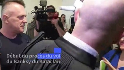 Banksy volé au Bataclan: début du procès à Paris