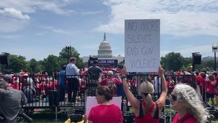 WASHINGTON - ABD 'de silahlı şiddete karşı protesto gösterisi düzenlendi