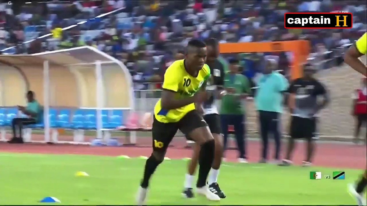 ملخص مباراة الجزائر وتنزانيا 2-0 -- ملخص الجزائر اليوم -- اهداف الجزائر اليوم -- هدف رامي بن سبعيني