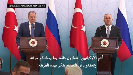جدل بين لافروف وصحافي أوكراني في أنقرة