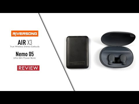 Riversong wireless Earplugs Air X3 and 5000 Mah Power Bank Nemo 05- Unboxing & Review: