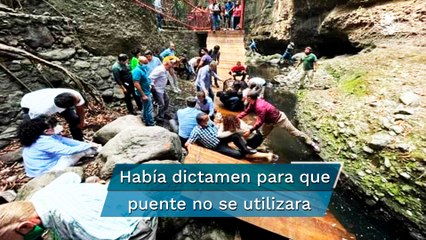 Había dictamen de protección civil para no utilizar puente colgante: confirma alcalde de Cuernavaca