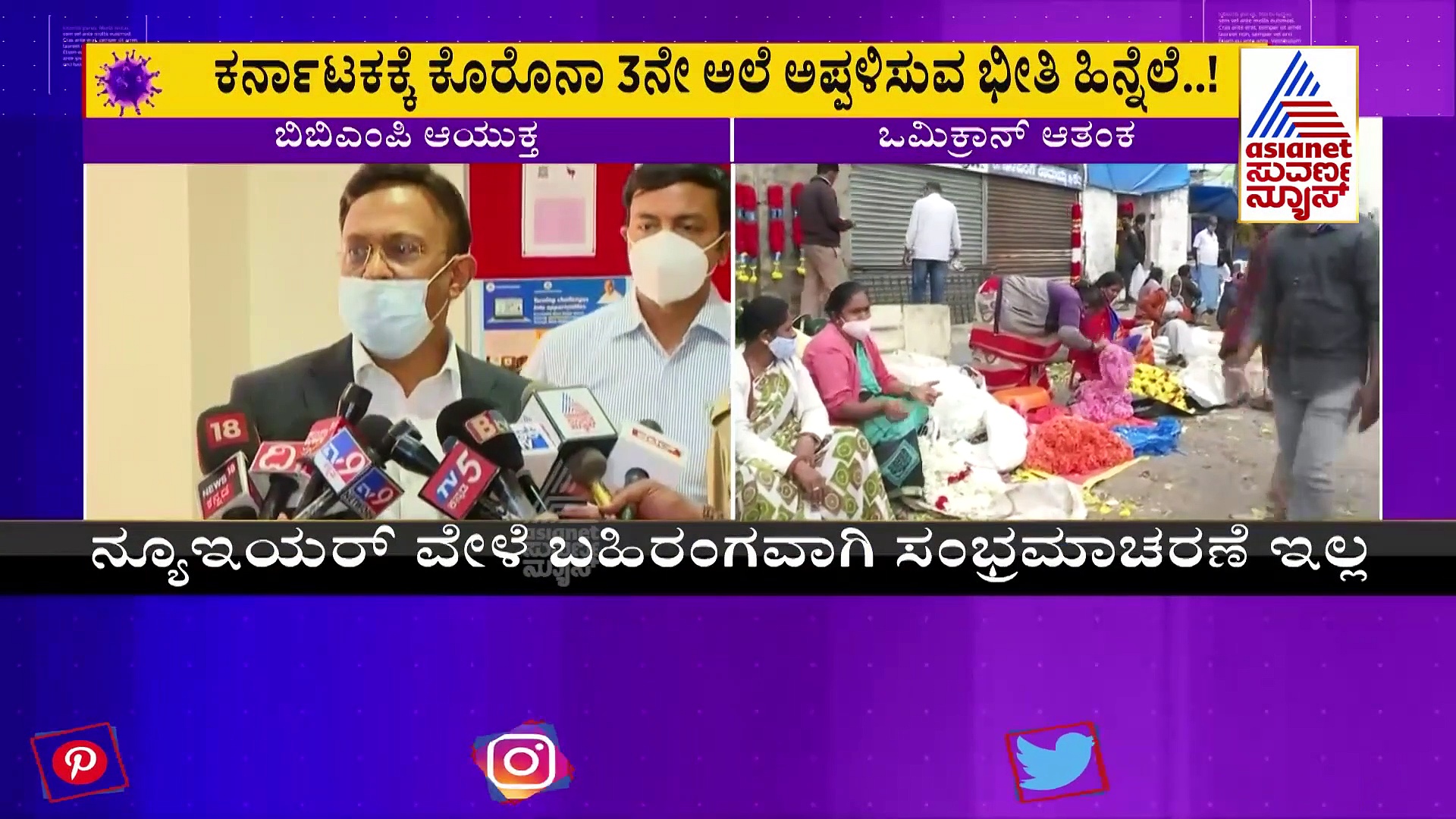 Omicron In Karnataka :  ವರ್ಷಾಚರಣೆ ವೇಳೆ ಬಹಿರಂಗ ಸಂಭ್ರಮಾಚರಣೆ ಇಲ್ಲ!