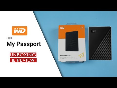 WD My Passport 1TB External Hard Drive Unboxing & Review