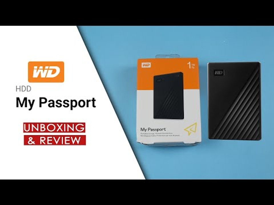 WD My Passport 1TB External Hard Drive Unboxing & Review
