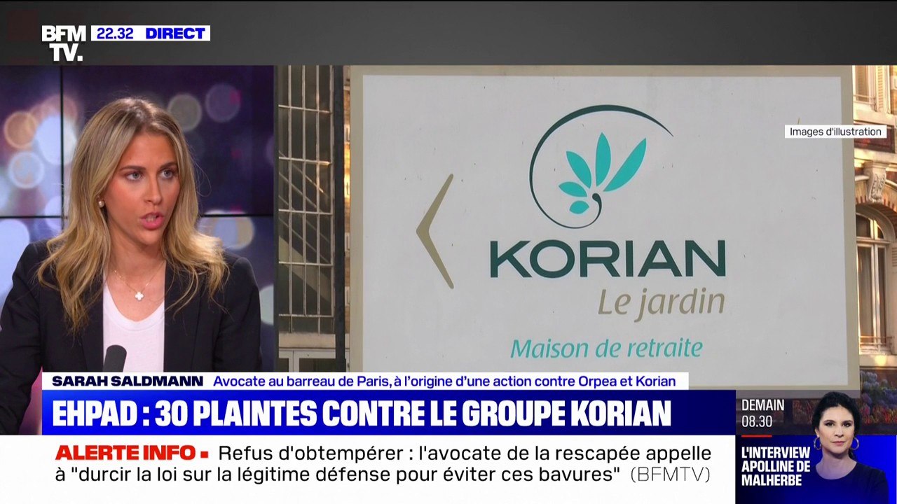 Me Sarah Saldmann, à l’origine d’une action contre les groupes Orpea et Korian, dénonce un "manque d'humanité"