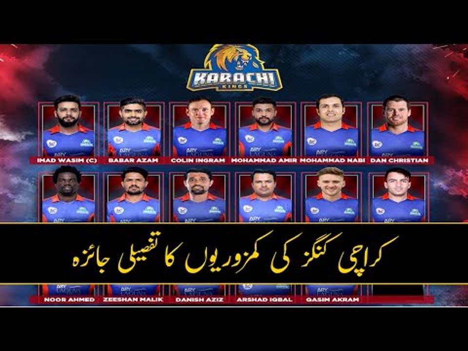 Karachi Kings Team Analysis:  Squad Review, Records, Strengths, Weaknesses