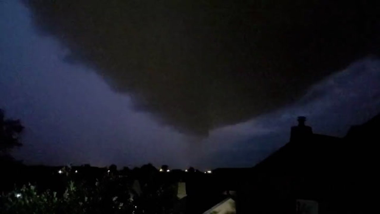 Tornado forms in the Kansas sky