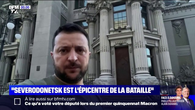 Pour Volodymyr Zelensky, la bataille de Severodonetsk est l'une des plus difficiles de toute cette guerre