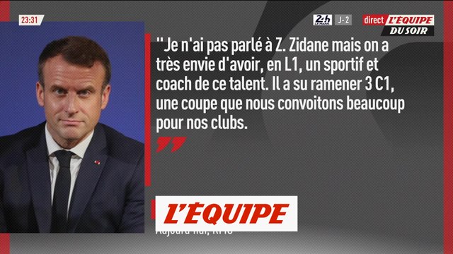 Macron souhaite la venue de Zidane au PSG - Foot - L1 - PSG