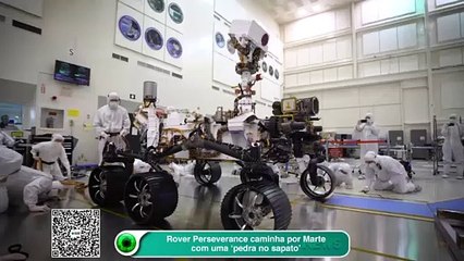 Rover Perseverance caminha por Marte com uma "pedra no sapato"