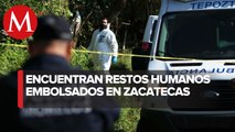En Zacatecas hallan restos humanos en bolsas de plástico