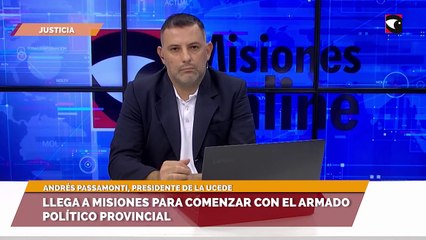 Llega a Misiones para comenzar con el armado político provincial