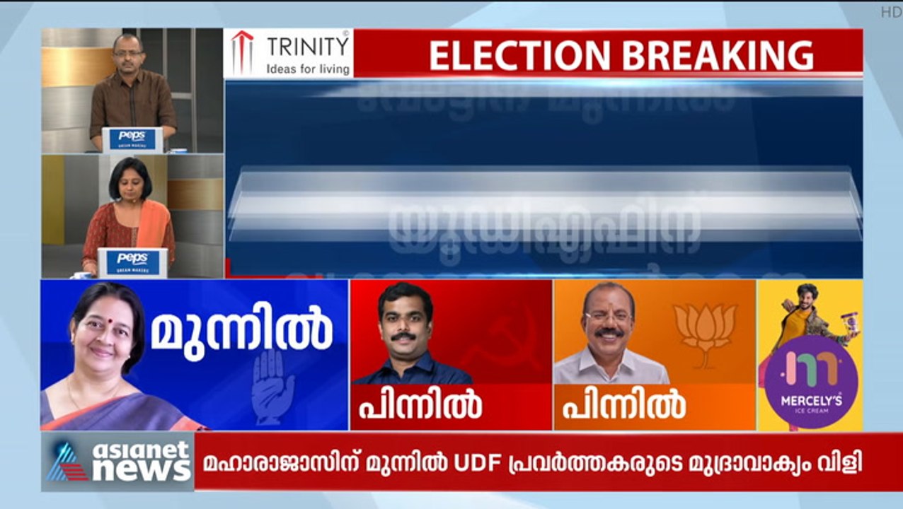 2859 വോട്ടിന്റെ ലീഡുയർത്തി ഉമ തോമസ്