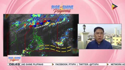 INFO WEATHER | Frontal system, nakaapekto sa extreme northern Luzon; ITCZ, umiiral sa parteng Mindanao
