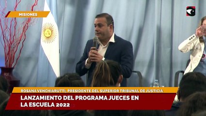 Lanzamiento del programa Jueces en la escuela 2022