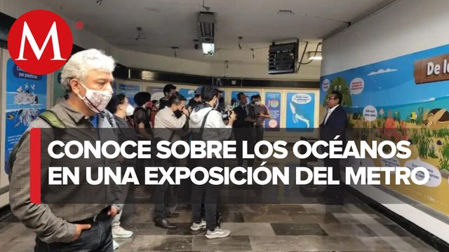 Inauguran Festival de los Océanos en metro de la Ciudad de México