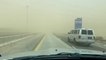 Clouds of dust overtake drivers in western Texas