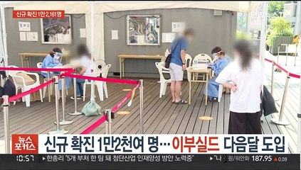 신규 확진 1만 2천여 명…'이부실드' 다음달 도입
