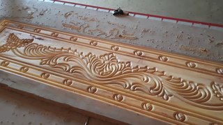 Very beautiful and modern day design on the back side of the new bed is all controlled by CNC machine.