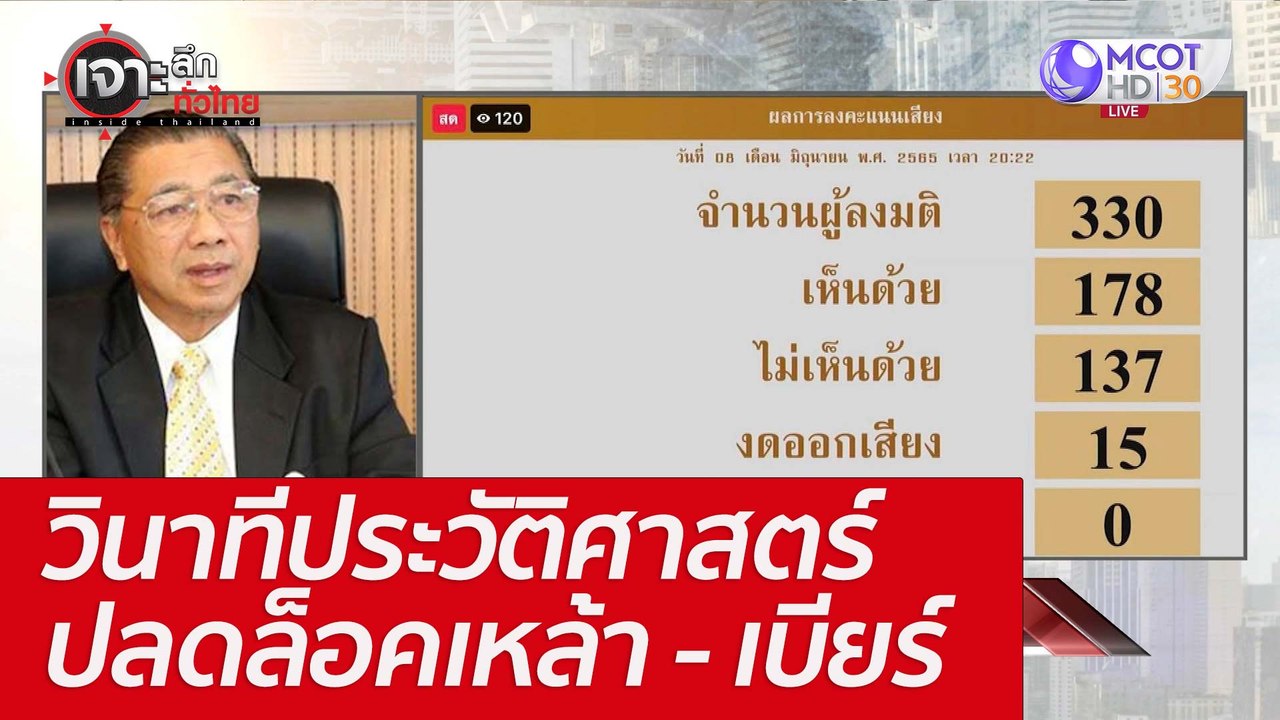 วินาทีประวัติศาสตร์ ปลดล็อคเหล้า - เบียร์ : เจา...