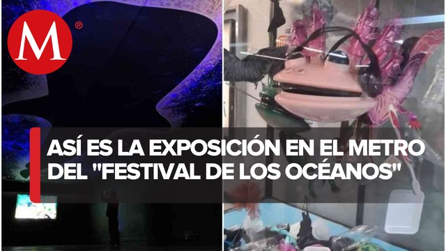 Exposición en el metro de la CdMx te dice como cuidar de los océanos