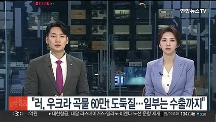 "러, 우크라 곡물 60만t 도둑질…일부는 수출까지"