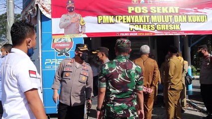 Polres Gresik dan Forkopimda Melakukan Pembatasan Mobilitas Pengiriman Hewan Ternak