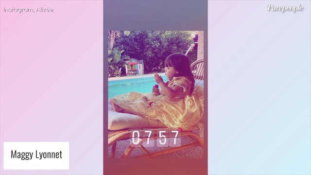 Alizée : Sa fille Maggy, adorable en robe de princesse, se la coule douce en Corse
