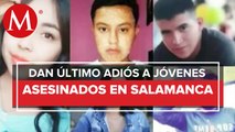 Despiden a víctimas de masacre en Salamanca, Guanajuato