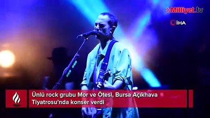 Mor ve Ötesi grubu İnönü konserini Bursa’da kutladı