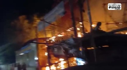 மதுரை பெரியார் அருகே கோயில் திருவிழாவில் பயங்கர தீ விபத்து!