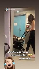 Sola dévoile une vidéo dans les coulisses du Versus Tour à Aurillac où elle fait la nounou avec les bébés de Slimane et Vitaa. 8 juin 2022.