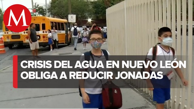 Escuelas de Nuevo León se incorporan a nuevo horario de clases por cortes de agua